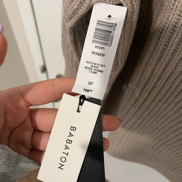 ARITZIA - Babaton - Roger Sweater - Size S - Long, V-neck merino wool sweater - Picture 8 of 8